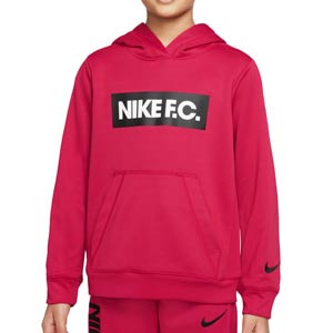 Sudadera Nike FC Libero niño Fleece Hoodie - Sudadera con capucha infantil Nike FC - granate