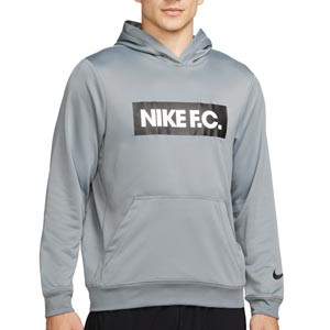 Sudadera Nike FC Dri-Fit Libero Hoodie - Sudadera con capucha de calle Nike F.C. - gris