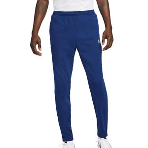 Pantalón Nike Therma-Fit Academy Winter Warrior - Pantalón largo de entrenamiento de invierno Nike - azul marino, amarillo flúor