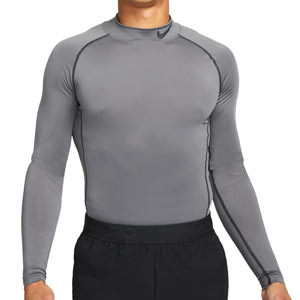 Camiseta interior térmica Nike Pro Dri-Fit - Camiseta interior compresiva de manga larga Nike - gris
