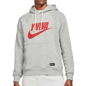 Sudadera Nike Liverpool Heritage Hoodie - Sudadera de algodón con capucha Nike del Liverpool FC - gris