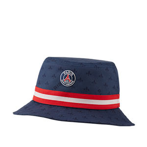 Sombrero Nike PSG x Jordan Bucket Graphic - Sombrero de pescador Nike x Jordan del París Saint-Germain - azul marino y rojo
