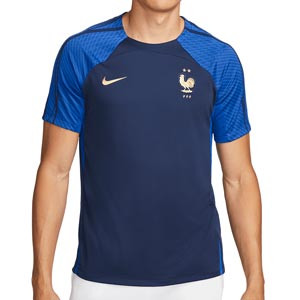 Camiseta Nike Francia entreno Dri-Fit Strike - Camiseta de entrenamiento Nike de la selección de Francia - azul marino