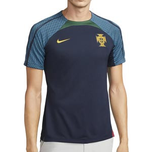 Camiseta Nike Portugal entrenamiento Dri-Fit Strike - Camiseta de entrenamiento Nike de la selección portuguesa - azul marino