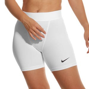 Mallas Nike Pro mujer Dri-Fit Strike - Mallas cortas para mujer de entrenamiento Nike - blancas