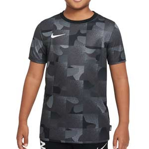 Camiseta Nike FC Libero niño Seasonal Graphics - Camiseta de manga corta infantil de entrenamiento de fútbol Nike - negra