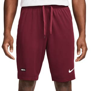 Short Nike FC Dri-Fit Libero 25 cm - Pantalón corto de entrenamiento de fútbol Nike FC - granate