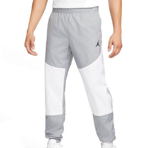 Pantalón Nike PSG x Jordan Flight Woven - Pantalón largo Nike del París Saint-Germain - gris, blanco