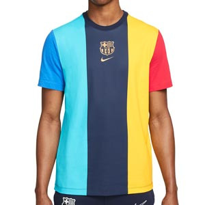 Camiseta Nike Barcelona Voice - Camiseta de algodón Nike del FC Barcelona - multicolor