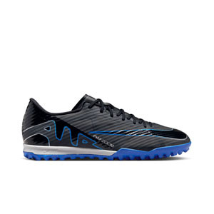 Nike Mercurial Zoom Vapor 15 Academy TF - Zapatillas de fútbol multitaco Nike TF suela turf - negras, azul marino