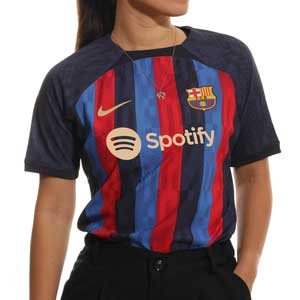 Camiseta Nike Barcelona mujer 2022 2023 Dri-Fit ADV Match - Camiseta auténtica de la primera equipación de mujer Nike del FC Barcelona 2022 2023 - azulgrana