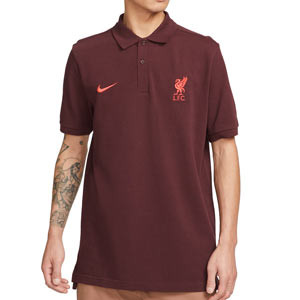 Polo Nike Liverpool Sportswear Crew - Polo de algodón Nike del Liverpool FC - granate