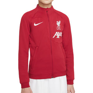 Chaqueta Nike Liverpool niño himno Academy Pro - Chaqueta entretiempo infantil Nike del Liverpool - roja