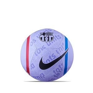 Balón Nike Barcelona Pitch talla 4 - Balón de fútbol Nike del FC Barcelona de talla 4 - lila