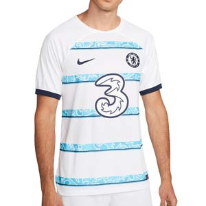 Camiseta Nike 2a Chelsea 2022 2023 Dri-Fit Stadium - Camiseta de la segunda equipación Nike del Chelsea FC 2022 2023 - blanca