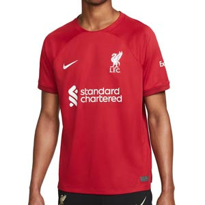 Camiseta Nike Liverpool 2022 2023 Dri-Fit Stadium - Camiseta primera equipación Nike Liverpool FC 2022 2023 - roja