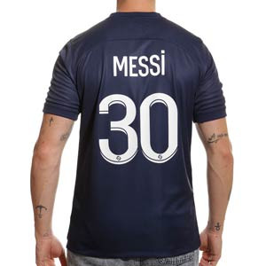 Camiseta Nike PSG 2022 2023 Messi Dri-Fit Stadium - Camiseta primera equipación de Lionel Messi Nike del Paris Saint-Germain 2022 2023 - azul marino