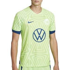 Camiseta Nike Wolfsburg 2022 2023 Dri-Fit Stadium - Camiseta primera equipación Nike del Wolfsburg 2022 2023 - verde lima