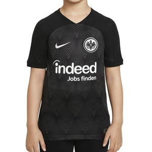 Camiseta Nike 2a Eintracht Frankfurt niño 2022 2023 Stadium - Camiseta segunda equipación infantil Nike del Eintracht de Frankfurt 2022 2023 - negra