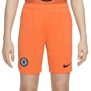 Short Nike Chelsea niño portero 2022 2023 Dri-Fit Stadium - Pantalón corto de portero infantil Nike del Chelsea FC 2021 2022 - naranja