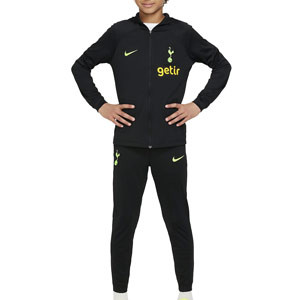 Chándal Nike Tottenham niño Dri-Fit Strike Hoodie - Chándal infantil con capucha Nike del Tottenham Hotspur FC - negro