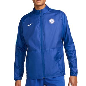 Chubasquero Nike Chelsea Repel Academy All Weather Fan - Chaqueta impermeable Nike del Chelsea FC - azul