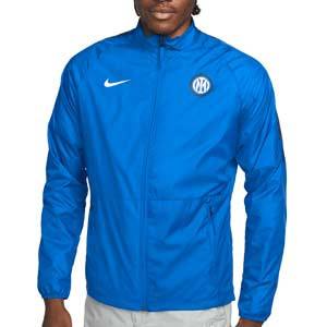 Chubasquero Nike Inter Repel Academy All Weather Fan - Chaqueta inpermeable Nike del Inter - azul 