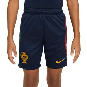 Short Nike Portugal niño entrenamiento Dri-Fit Strike - Pantalón corto de entrenamiento infantil Nike de la selección portuguesa - azul marino