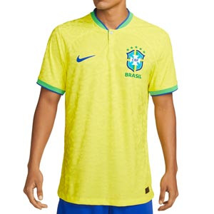 Camiseta Nike Brasil 2022 2023 Dri-Fit ADV Match - Camiseta auténtica primera equipación Nike de la selección brasileña 2022 2023 - amarilla