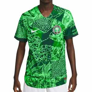 Camiseta Nike Nigeria 2022 2023 Dri-Fit ADV Match - Camiseta primera equipación auténtica Nike de la selección de Nigeria 2022 2023 - verde
