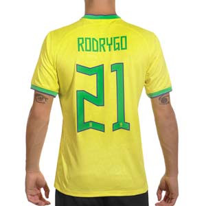Camiseta Nike Brasil Rodrygo 2022 2023 Dri-Fit Stadium