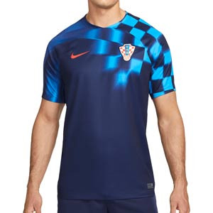 Camiseta Nike 2a Croacia 2022 2023 Dri-Fit Stadium - Camiseta de la segunda equipación Nike de la selección de Croacia 2022 2023 - púrpura oscuro