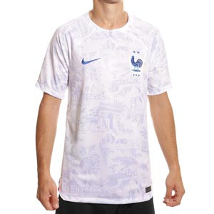 Camiseta Nike 2a Francia 2022 2023 Dri-Fit Stadium - Camiseta segunda equipación Nike selección francesa 2022 2023 - blanca
