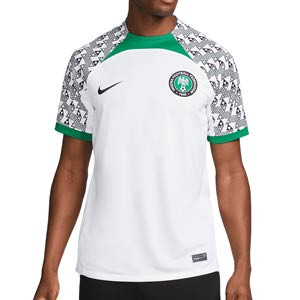 Camiseta Nike 2a Nigeria 2022 2023 Dri-Fit Stadium - Camiseta segunda equipación Nike selección de Nigeria 2022 2023 - blanca