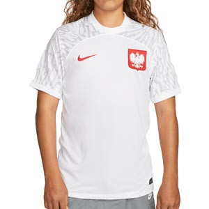 Camiseta Nike Polonia 2022 2023 Dri-Fit Stadium - Camiseta primera equipación Nike de la selección polaca 2022 2023 - blanca