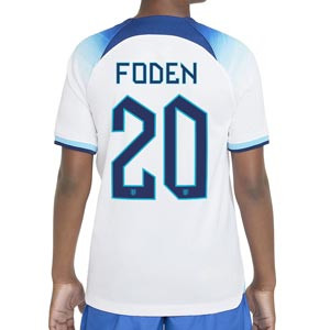 Camiseta Nike Inglaterra Foden niño 2022 2023 DF Stadium