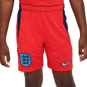 Short Nike 2a Inglaterra niño 2022 2023 Dri-Fit Stadium - Pantalón corto infantil segunda equipación Nike de la selección inglesa 2022 2023 - rojo