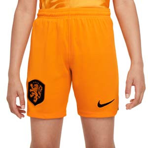 Short Nike Holanda niño 2022 2023 Dri-Fit Stadium - Pantalón corto infantil primera equipación Nike de la selección holandesa 2022 2023 - naranja