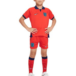 Equipación Nike 2a Inglaterra niño 3 - 8 años 2022 2023 - Conjunto infantil de 3 a 8 años Nike de la selección inglesa 2022 2023 - rojo