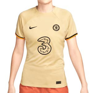 Camiseta Nike 3a Chelsea mujer 2022 2023 Dri-Fit Stadium - Camiseta tercera equipación de mujer Nike Chelsea FC 2022 2023 - beige