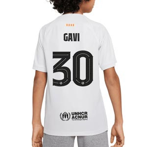 Camiseta Nike 3a Barcelona niño Gavi 2022 2023 DF Stadium