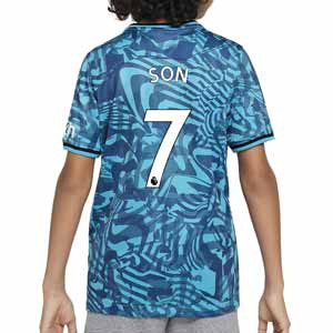 Camiseta Nike 3a Tottenham niño 2022 2023 Son DF Stadium - Camiseta tercera equipación Son Nike Tottenham Hotspur 2022 2023 - azul verdosa