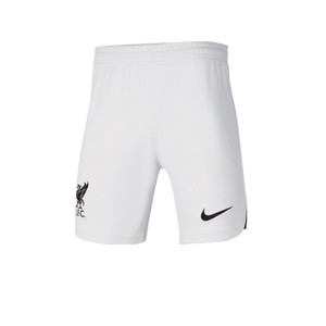Shorts Nike 2a Liverpool niño 2022 2023 Dri-Fit Stadium - Pantalón corto de la segunda equipación Nike del Liverpool - blanco