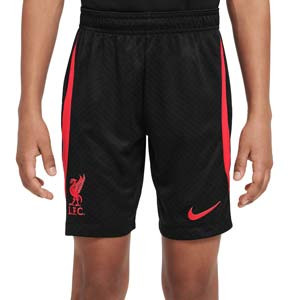 Short Nike Liverpool niño entrenamiento Dri-Fit Strike - Pantalón corto de entrenamiento infantil Nike del Liverpool FC - negro