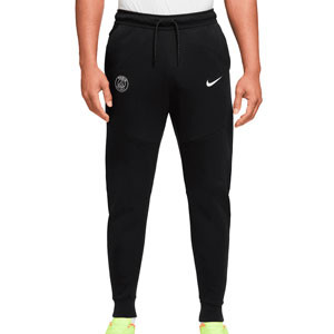 Pantalón Nike PSG Tech Fleece Jogger UCL - Pantalón largo Nike del París Saint-Germain de la Champions League - negro