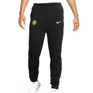 Pantalón Nike Inter Fleece UCL - Pantalón largo de algodón Nike del Inter de Milán - negro