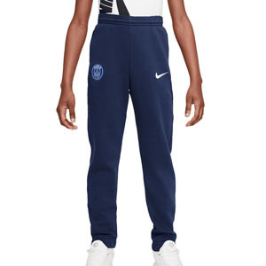 Pantalón Nike PSG niño Fleece UCL - Pantalón largo infantil Nike del París Saint-Germain de la Champions League - azul marino