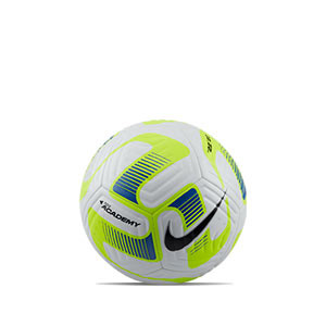 Balón Nike Academy talla 3 - Balón de fútbol Nike talla 3 - blanco, amarillo flúor