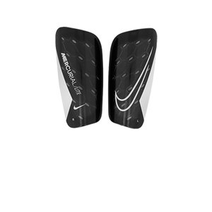 Nike Mercurial Lite - Espinilleras de fútbol Nike con mallas de sujeción - negras