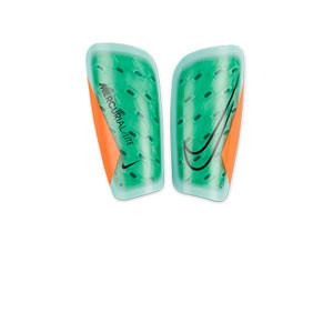 Nike Mercurial Lite - Espinilleras de fútbol Nike con mallas de sujeción - verdes
